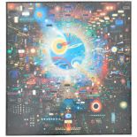 COMPUTER COSMOLOGY - RETRO PRINT ON CANVAS