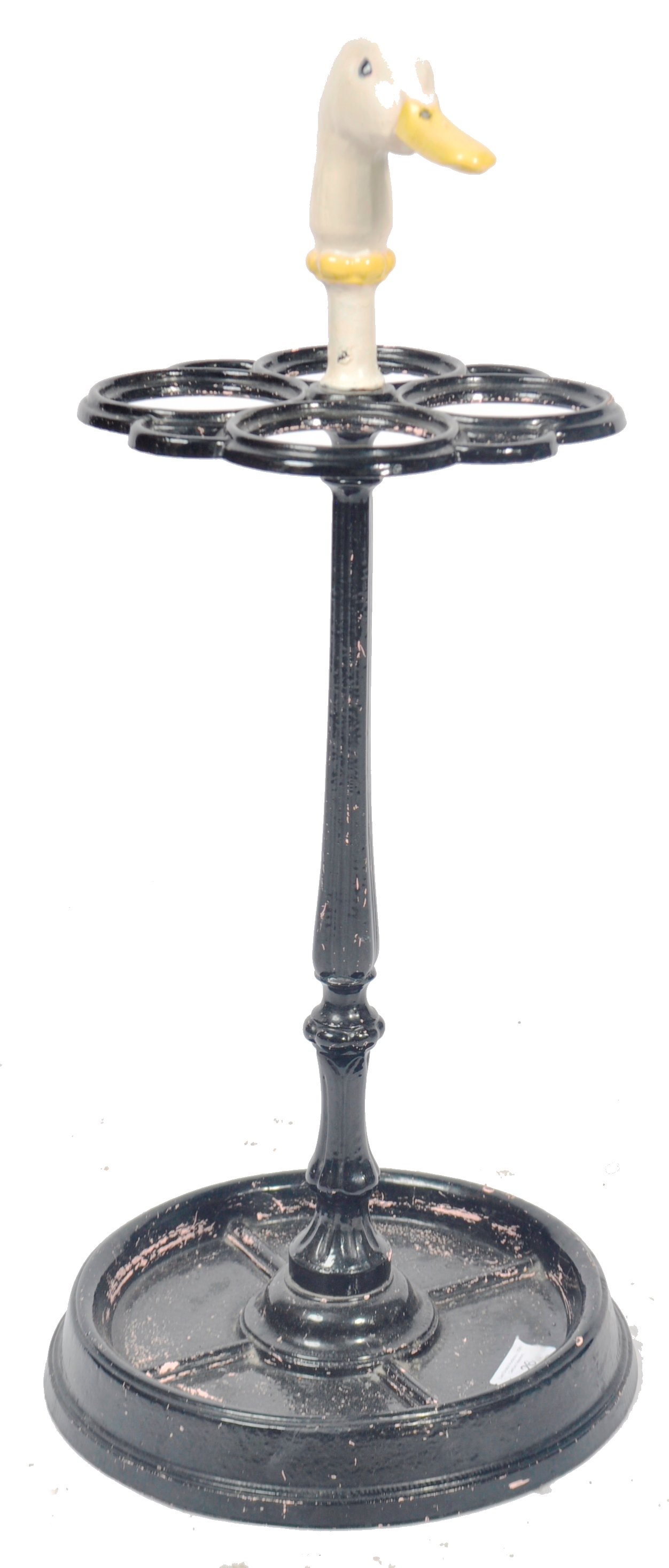 EARLY 20TH CENTURY CAST IRON DUCK STICKSTAND