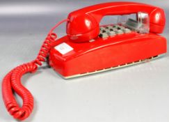 CORTELCO VINTAGE PUSH BUTTON TELEPHONE FINISHED IN RED