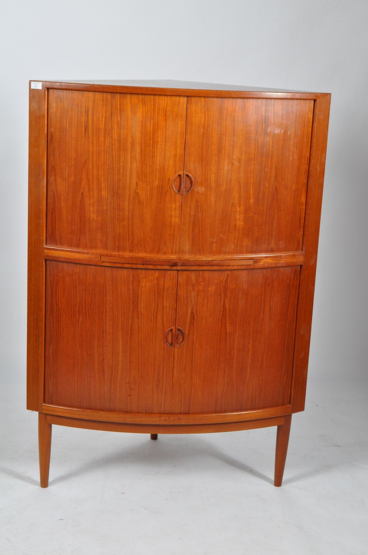 QUALITY MID CENTURY DANISH TEAK COCKTAIL DRINKS CORNER CABINET - Image 6 of 10