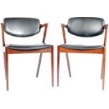 KAI KRISTIANSEN - MODEL 42 - MATCHING PAIR OF ARMCHAIRS