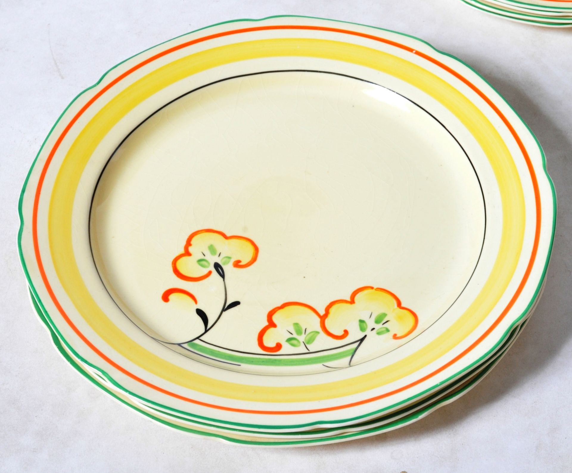 BRISTOL POUNTNEY & CO AMBERONE PATTERN DINNER SERVICE - Image 10 of 12