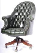 ANTIQUE STYLE CHESTERFIELD BUTTON BACK DESK CHAIR
