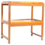 WHITE & NEWTON - MID CENTURY TEAK TEA TROLLEY / SIDE TABLES