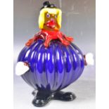 RETRO VINTAGE MURANO STUDIO ART GLASS CLOWN FIGURINE