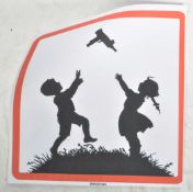 BANKSY - KIDS WITH GUNS - FASSON PERMANENT CRACK-BACK STICKER