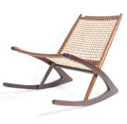 FREDRIK A. KAYSER MODEL 599 VINTAGE NORWEGIAN ROCKING CHAIR