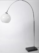 RETRO ITALIAN CHROME FLOOR STANDING ARC LAMP