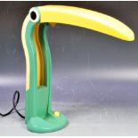 HT HUANG - TOUCAN LAMP - 1980'S NOVELTY DESK LAMP