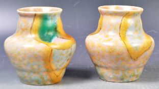 PAIR OF BESWICK MADE ART DECO CERAMIC VASES