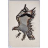 RETRO BRUTALIST BURNISHED METAL EAGLE WALL ART