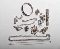 COLLECTION OF STAMPED 925 SILVER JEWELLERY.