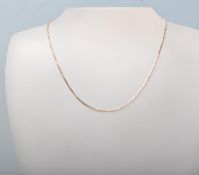 VINTAGE 9CT GOLD BOX CHAIN NECKLACE