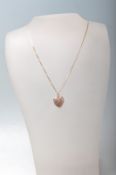 9CT GOLD LADIES NECKLACE AND GOLD PLATED LAOKET