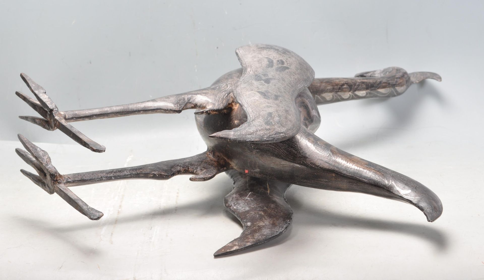 VINTAGE 20TH CENTURY METAL BIRD ORNAMENT - Bild 5 aus 5