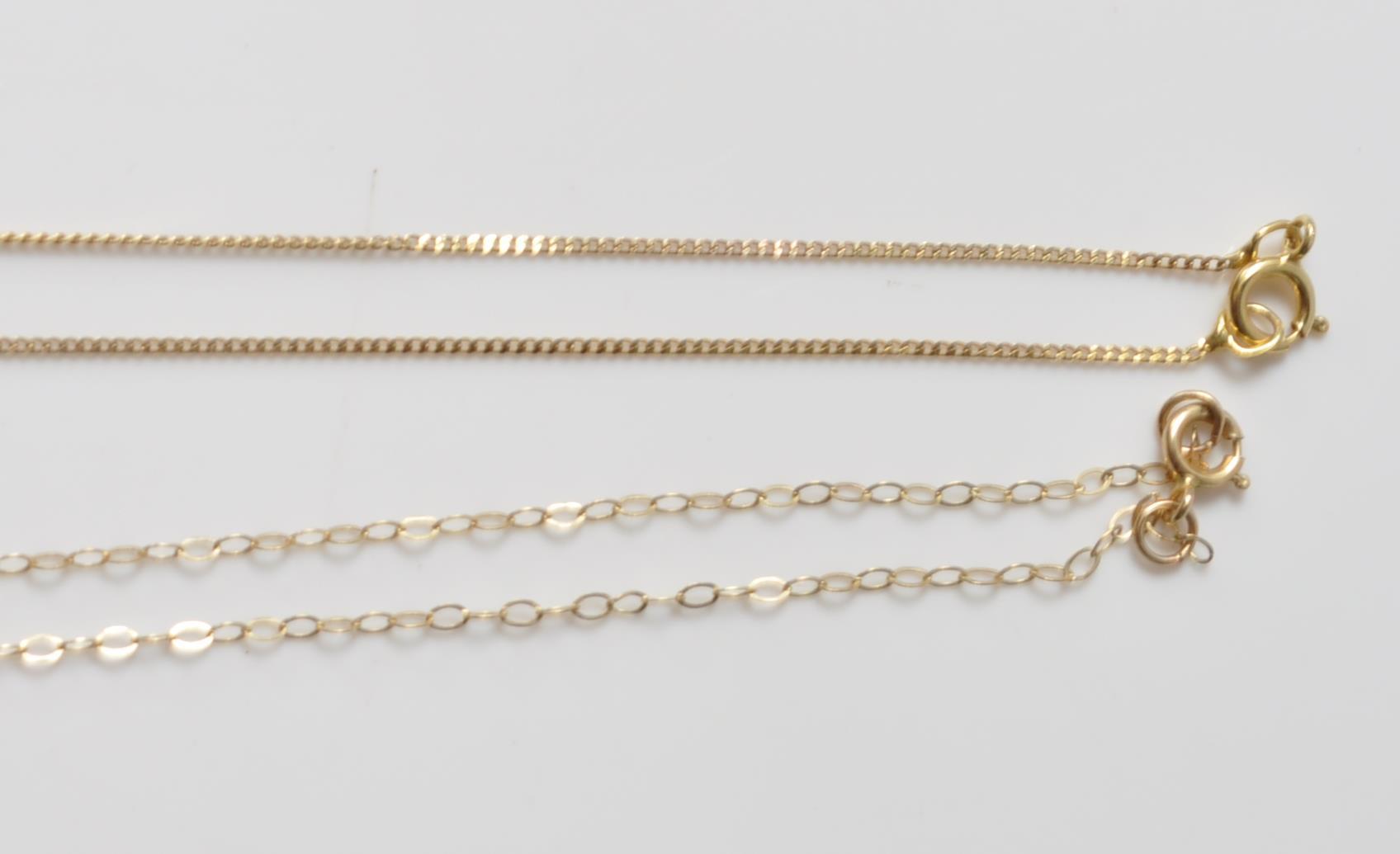 TWO 9CT GOLD NECKLACES - Image 3 of 5