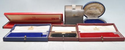 COLLECTION OF VINTAGE LEATHER JEWELLERY BOXES.