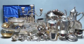 COLLECTION OF VINTAGE 20TH CENTURY SILVER PLATE