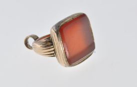 GEORGIAN CARNELIAN SET SEAL FOB