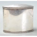 1896 VICTORIAN SILVER HALLMARKED TEA CADDY