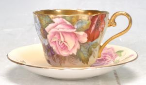 MID 20TH CENTURY AYNSLEY CABINET CUP BY J A BAILEY