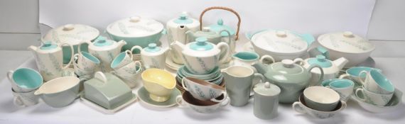 LARGE COLLECTION OF POOL POTTERY CERAMIC DINNER WARE