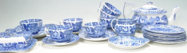 COLLECTION OF TWENTIETH CENTURY COPELAND SPODE BLUE AND WHITE CHINA