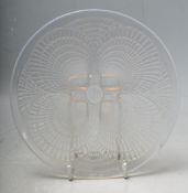 RENE LALIQUE 20TH CENTURY COQUILLE PATTERN SHALLOW DISH