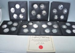 1970’S SOLID SILVER PETER SCOTTS BIRD MEDALS COINS