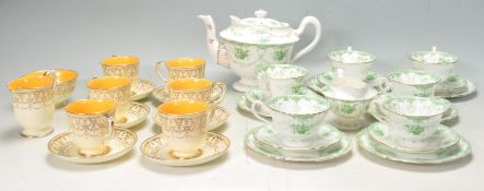 TWO EARLY 20TH CENTURY PART TEA SERVICE