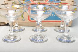 RETRO VINTAGE BABYCHAM GLASSES