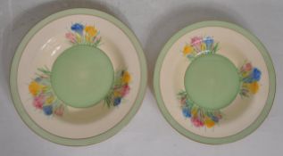 PAIR OF VINTAGE 20TH CENTURY CLARICE CLIFF BOWLS