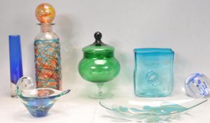 COLLECTION OF RETRO VINTAGE MID 20TH CENTURY STUDIO ART GLASS