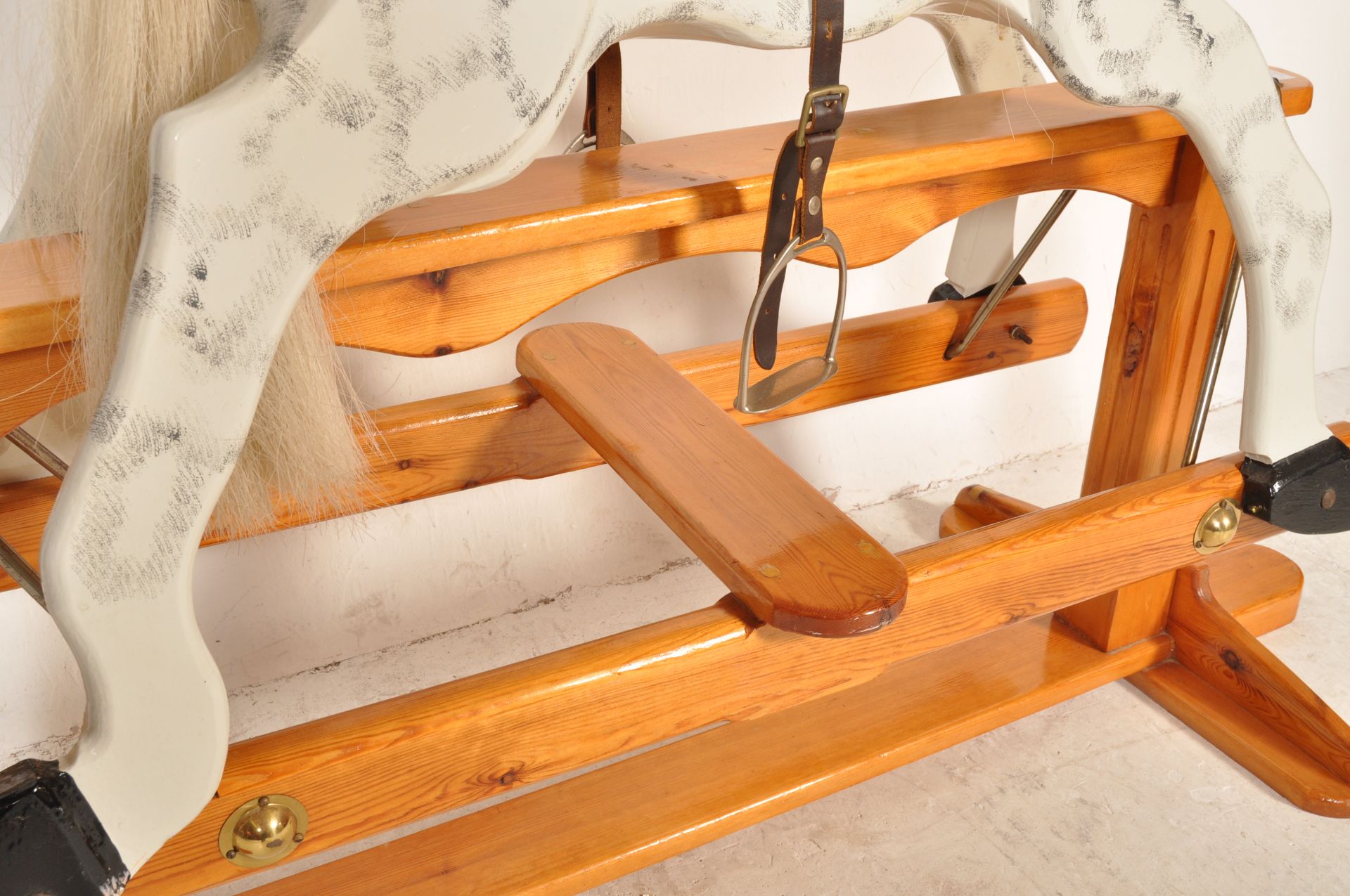 VICTORIAN STYLE WOODEN ROCKING HORSE - Image 5 of 7