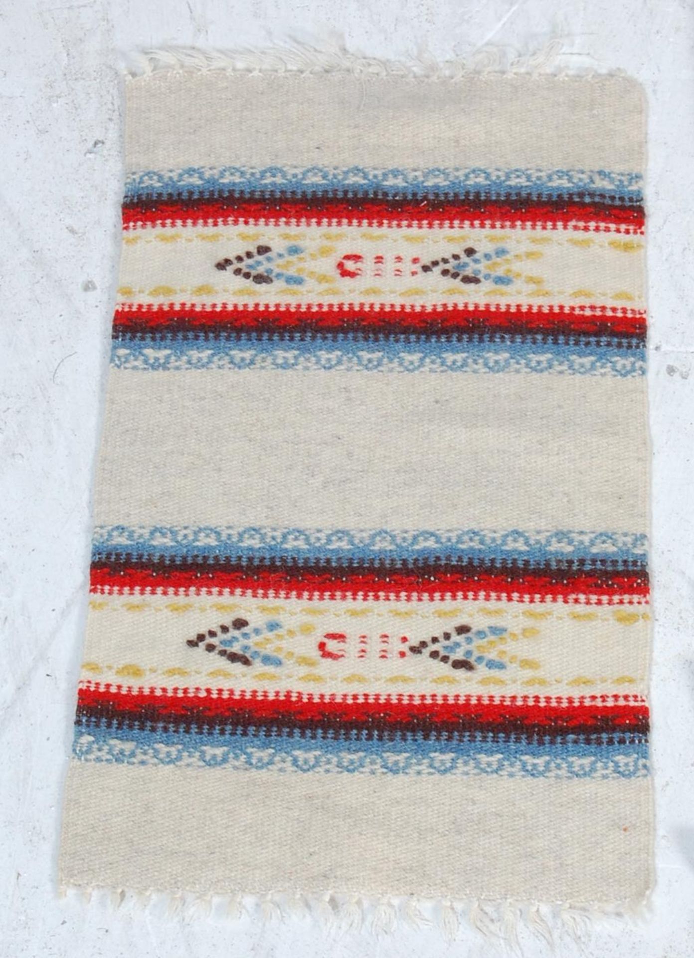 THREE VINTAGE NORWEGIAN SCANDINAVIAN HANDWOVEN TABLE RUNNER - Bild 2 aus 5