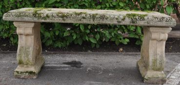 VINTAGE 20TH CENTURY STONE BENCH