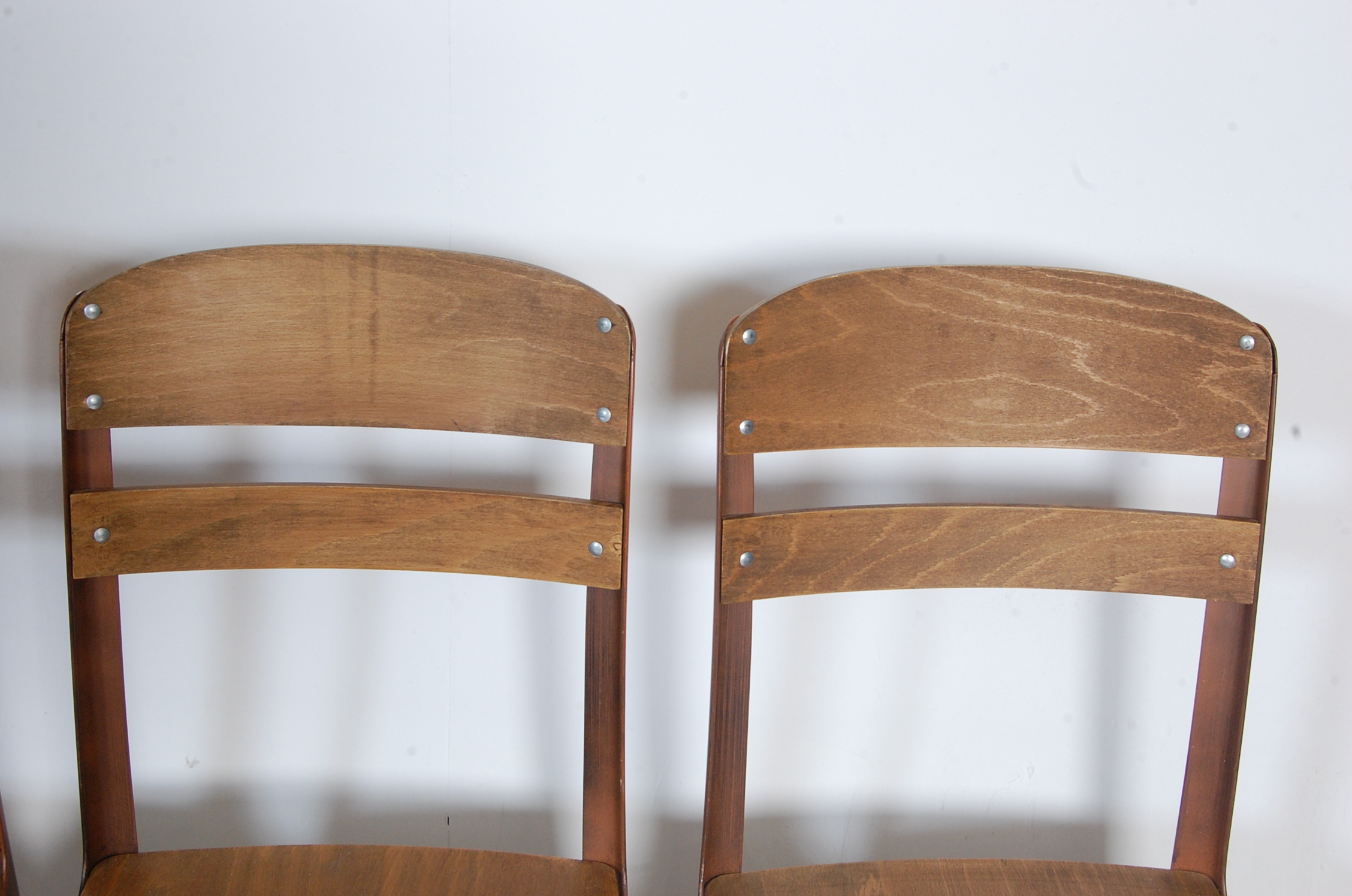 COLLECTION OF RETRO VINTAGE INDUSTRIAL DINING CHAIRS - Image 7 of 9