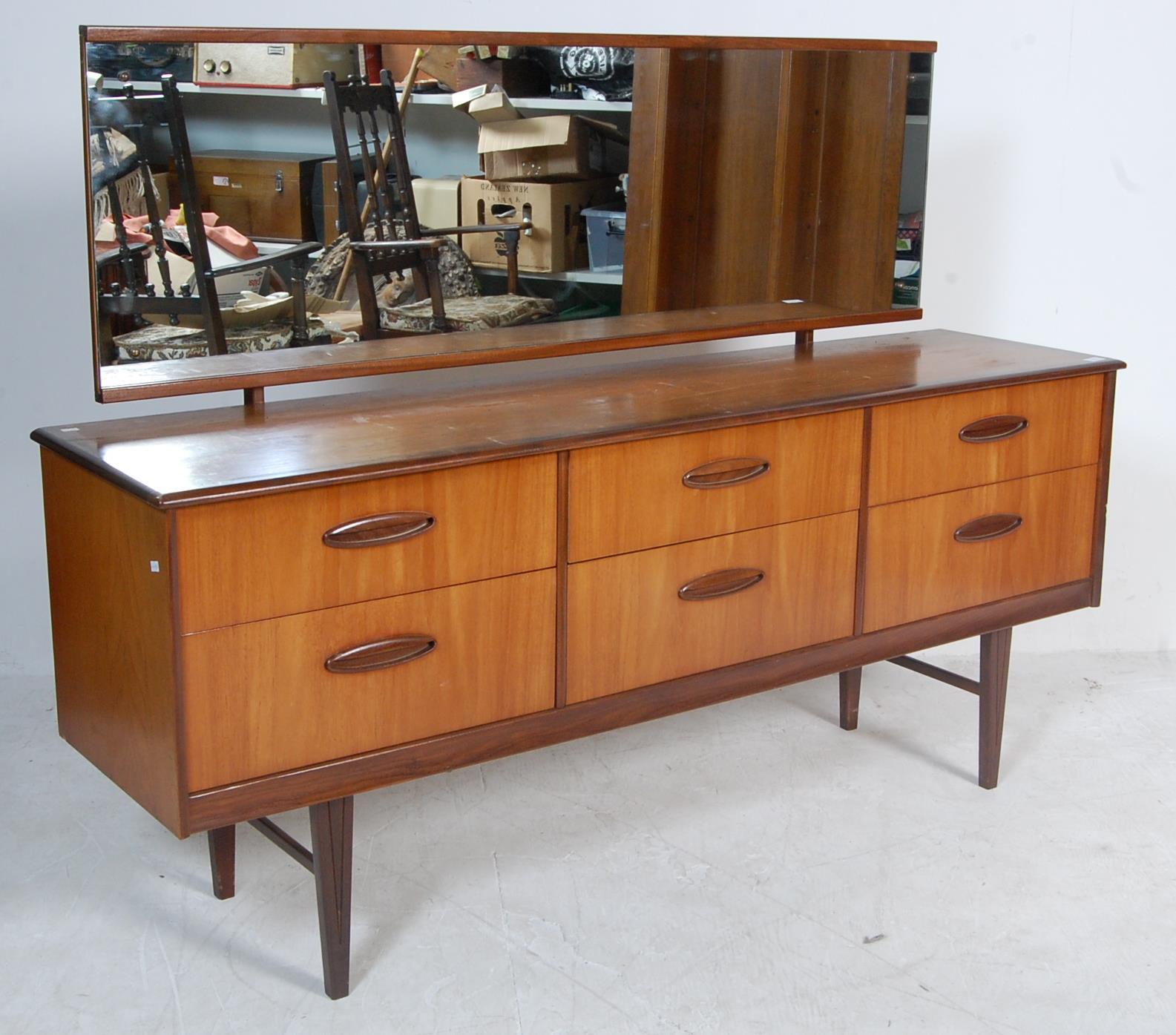 VINTAGE RETRO TEAK WOOD DRESSING TABLE