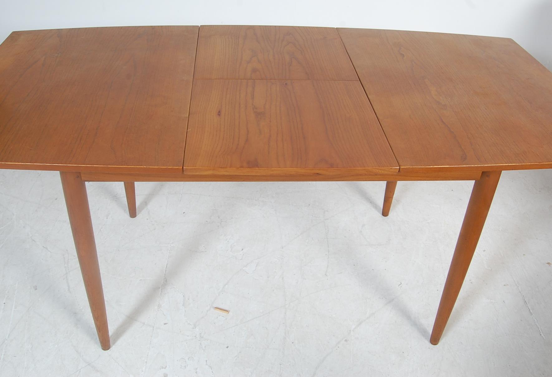 VINTAGE RETRO 1960’S TEAK WOOD SCANDART EXTENDING DINING TABLE AND CHAIRS - Image 7 of 8
