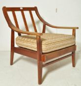 MID 20TH CENTURY DANISH INSPIRED SHOW WOOD EASY CHAIR