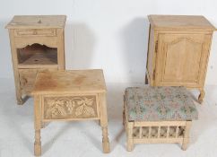 COLLECTION OF LIMED OAK FURNTURE