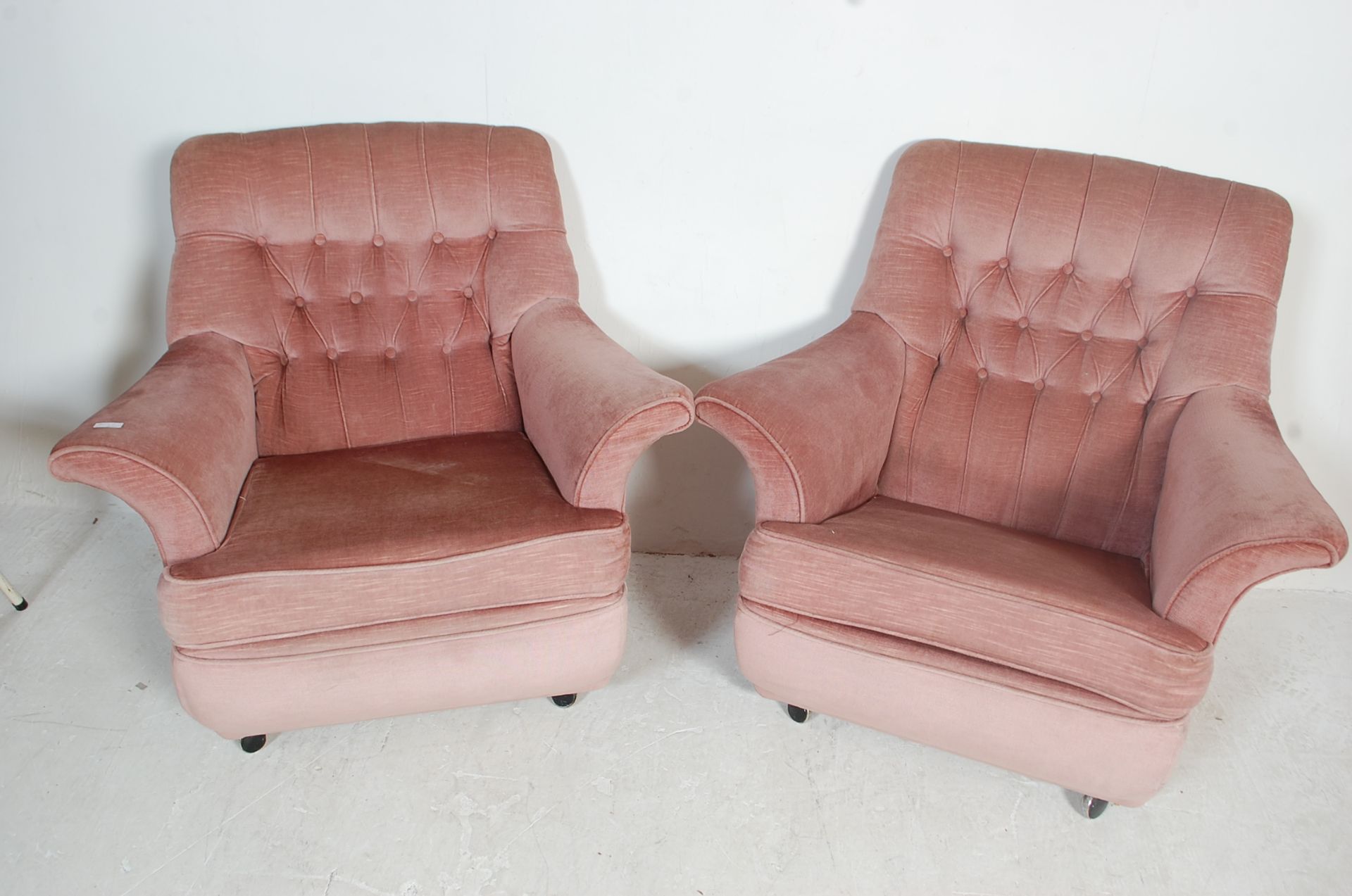G-PLAN - MATCHING PAIR OF RETRO WINGBACK ARMCHAIRS - Image 3 of 7