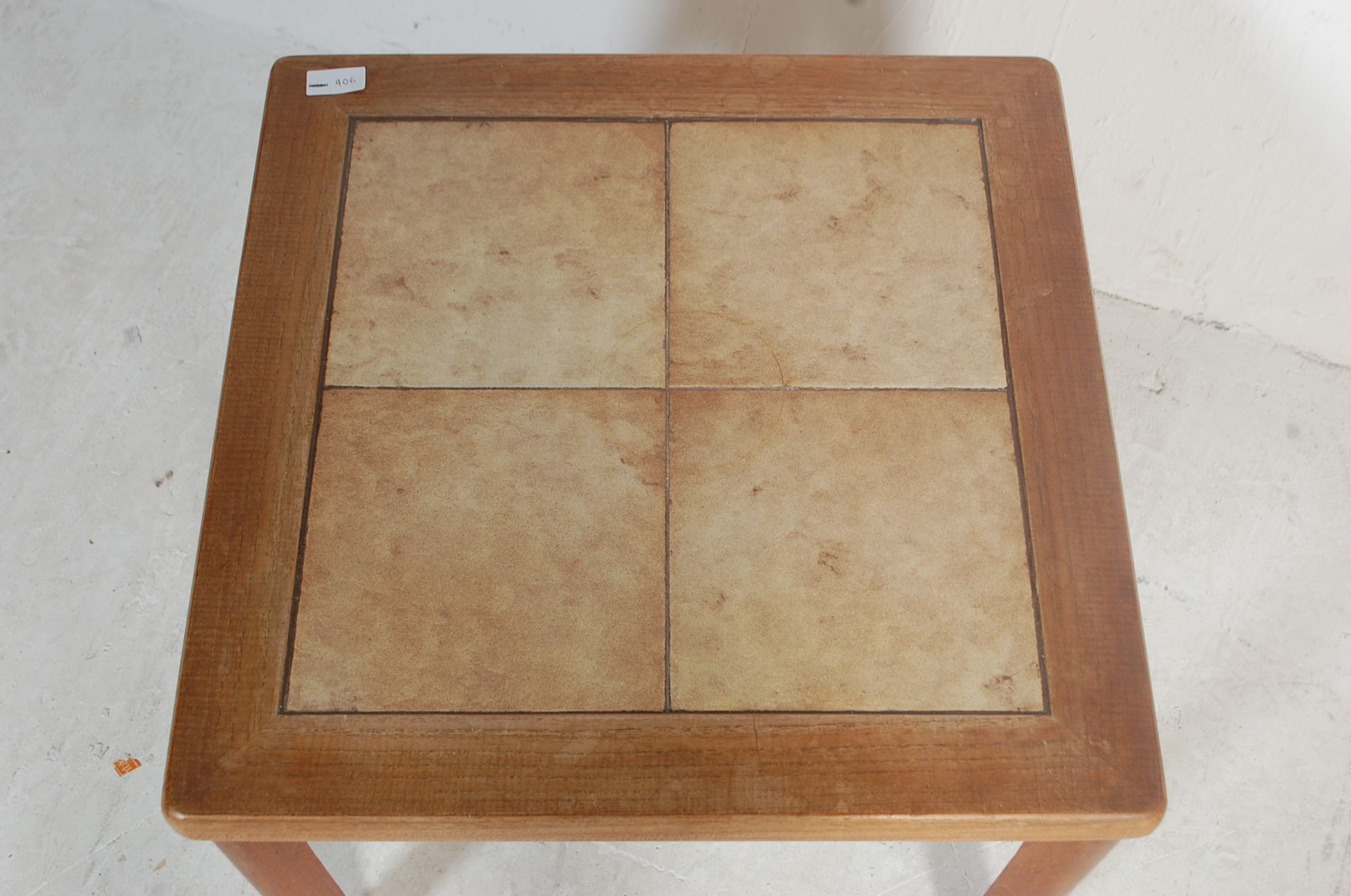 RETRO VINTAGE 20TH CENTURY DANISH TILETOP TABLE - Image 2 of 5