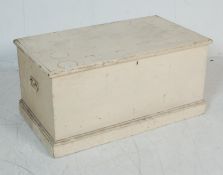 20TH CENTURY VICTORIAN STYLE PINE BLANKET BOX