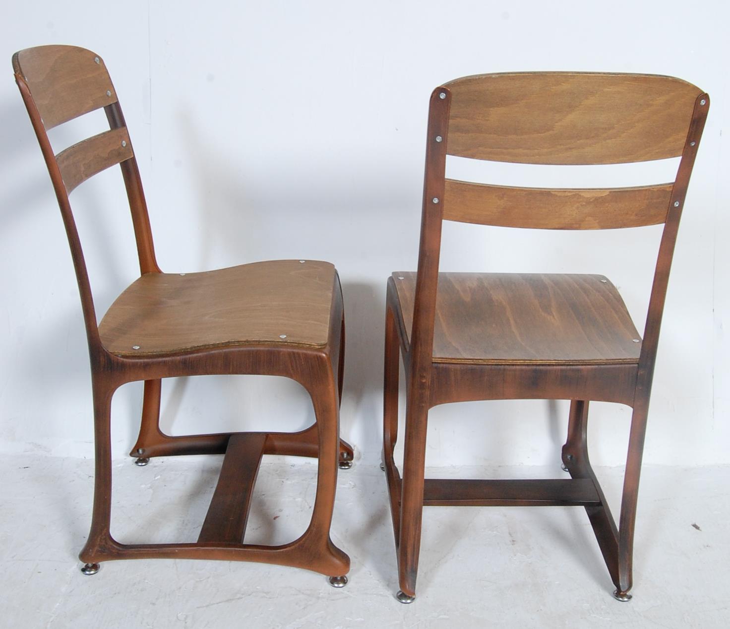 COLLECTION OF RETRO VINTAGE INDUSTRIAL DINING CHAIRS - Image 9 of 9