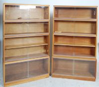 PAIR OF RETRO VINTAGE MID CENTURY LAWYERS BOOKCASE