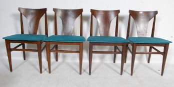FOUR MID 20TH CENTURY DANISH INSPIRED DINING CHAIRS