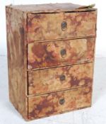 EARLY 20TH CENTURY FABRIC COVERED MINIATURE CHEST