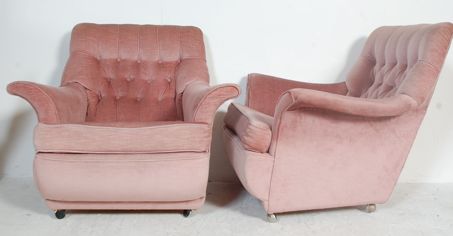 G-PLAN - MATCHING PAIR OF RETRO WINGBACK ARMCHAIRS - Image 4 of 7