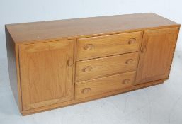 VINTAGE ERCOL BEECH AND ELM SIDEBOARD